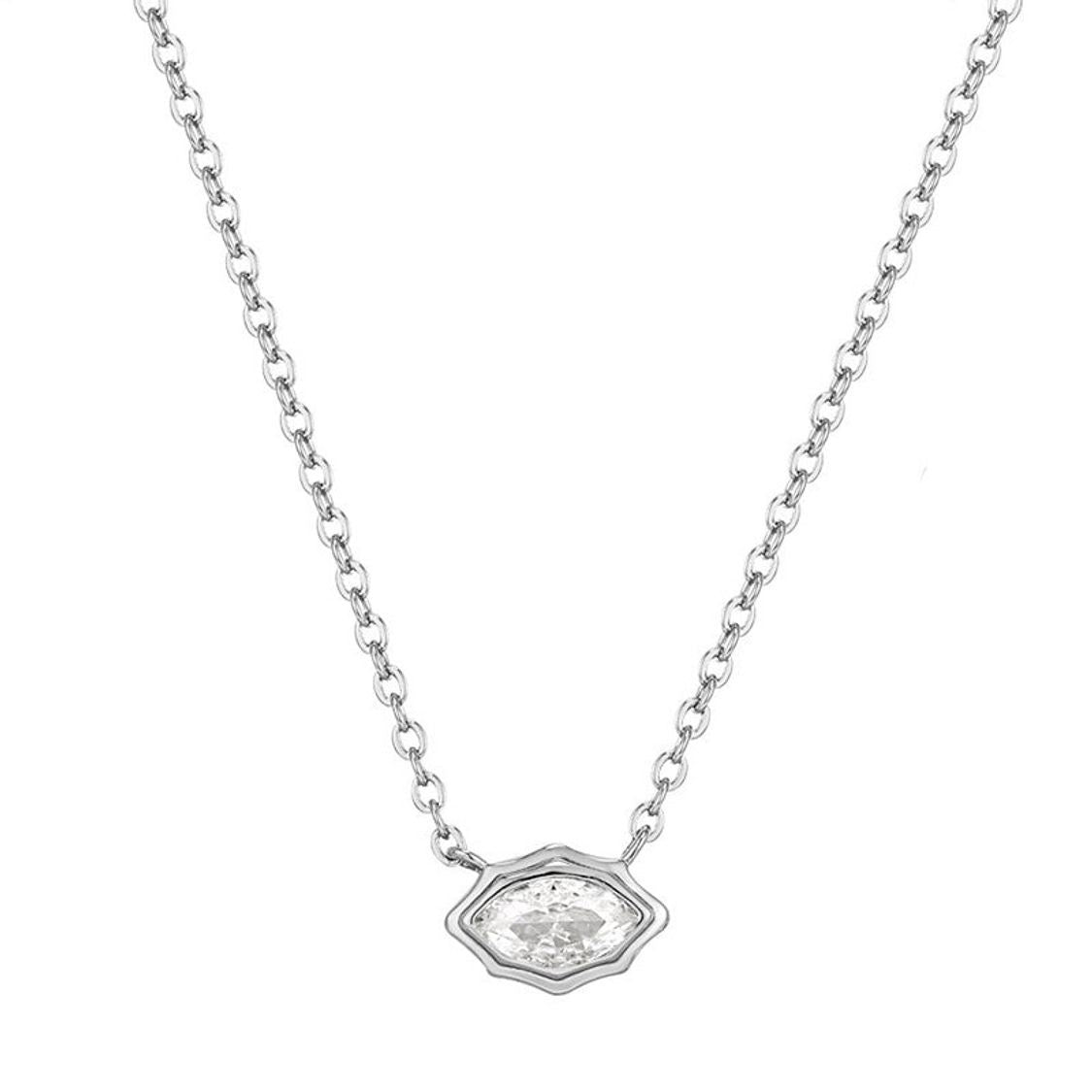 Hailey silver necklace