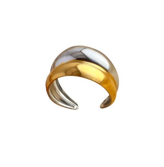 Anastacia ring - two tone