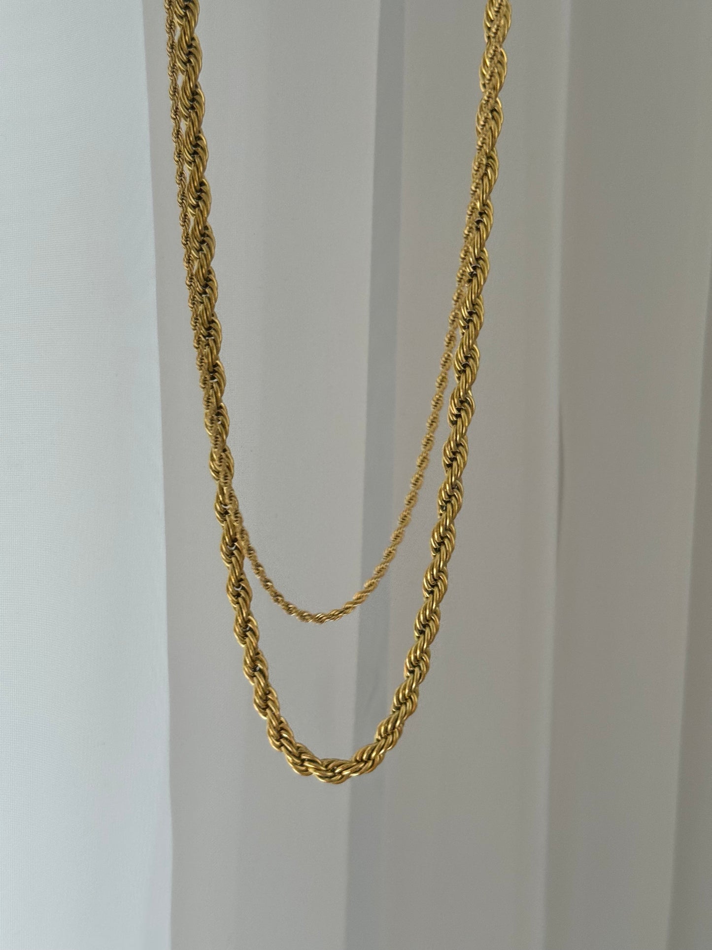 Double rope necklace