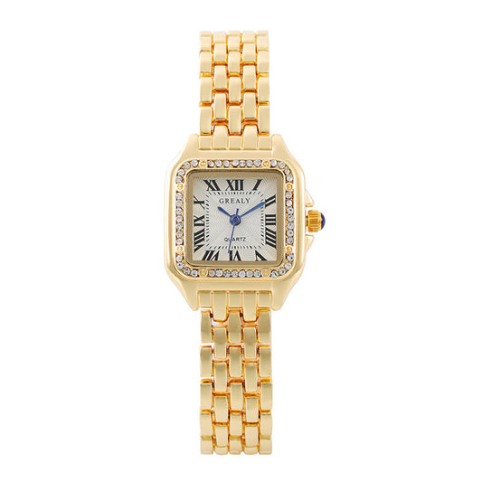 Diamond Vintage Gold Watch