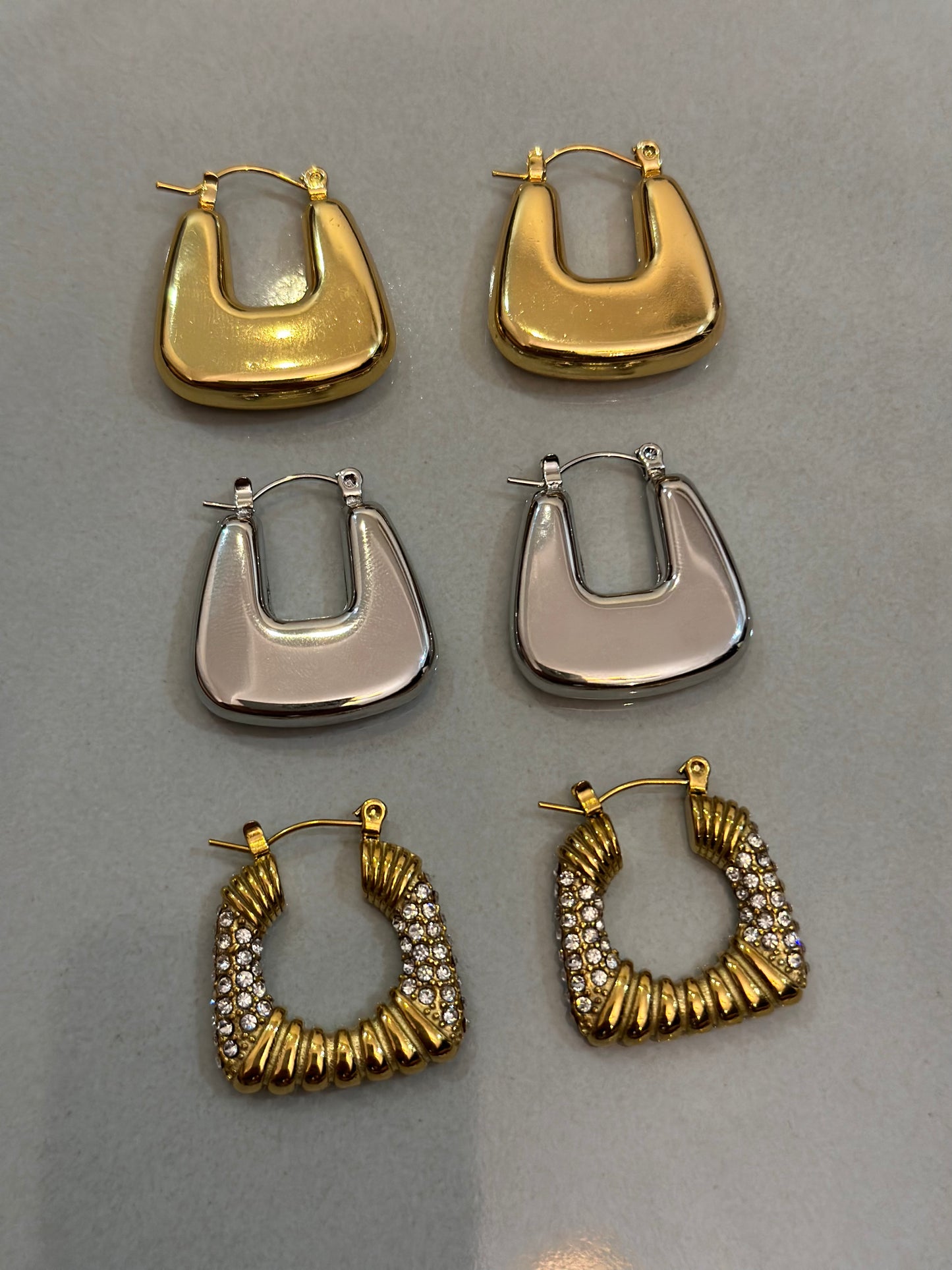 Elizabeth silver hoops