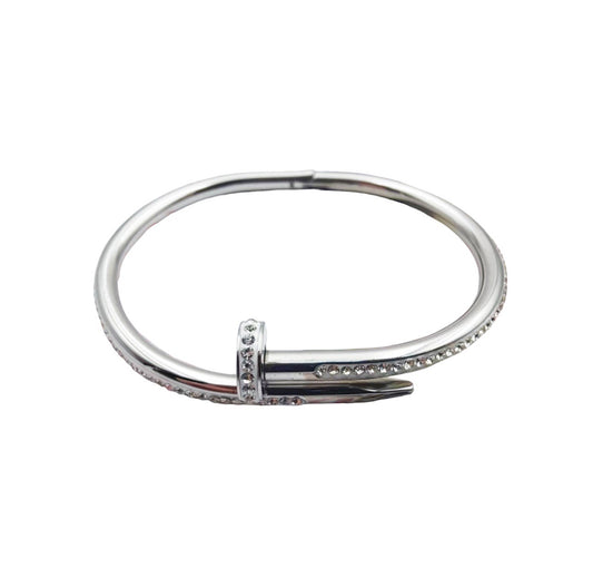 Silver clou bracelet