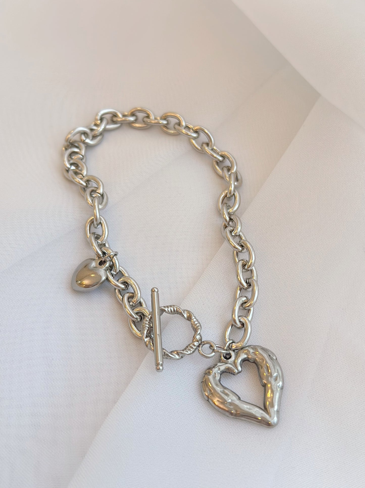 Retro heart bracelet