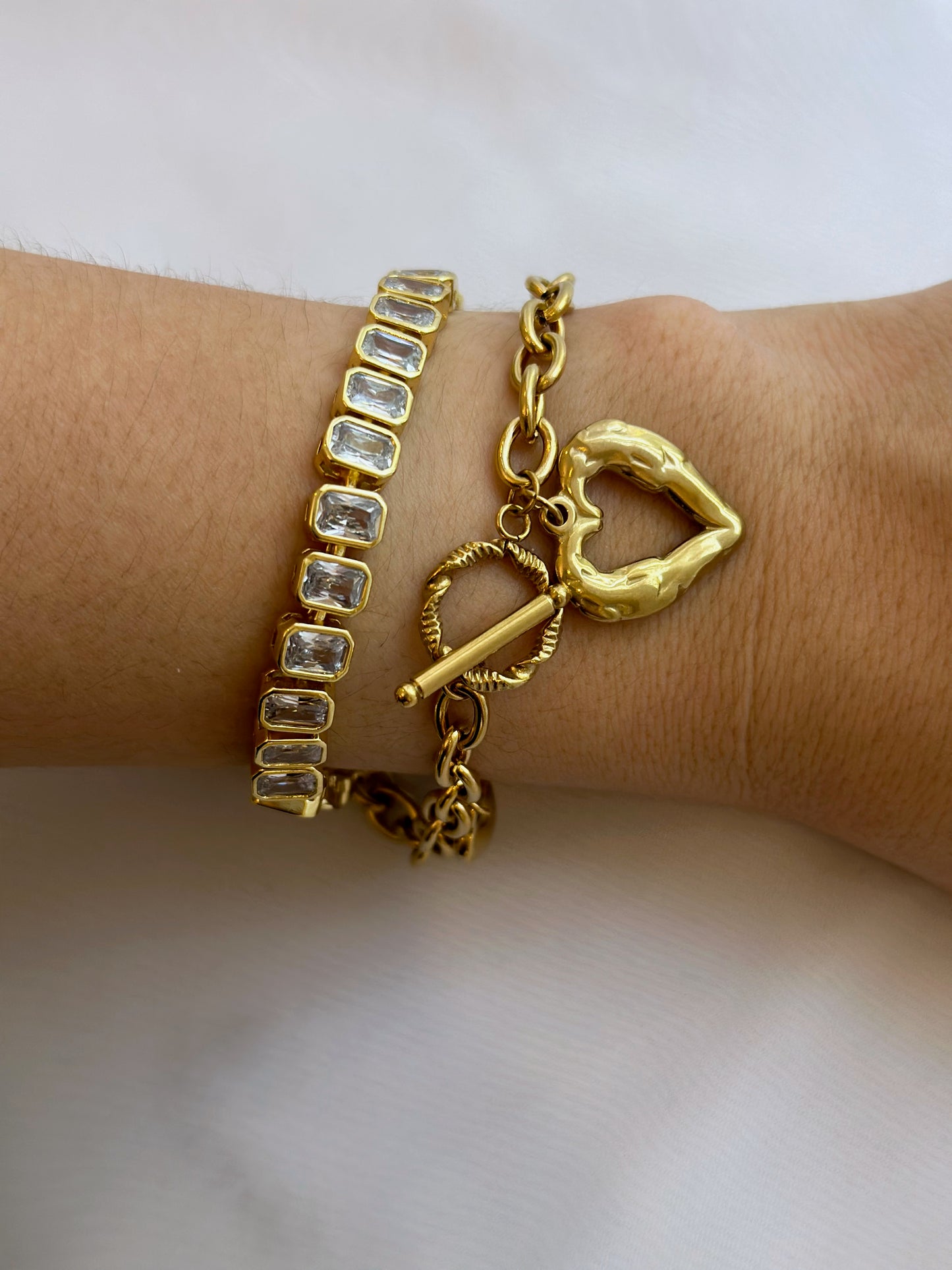 Retro heart bracelet