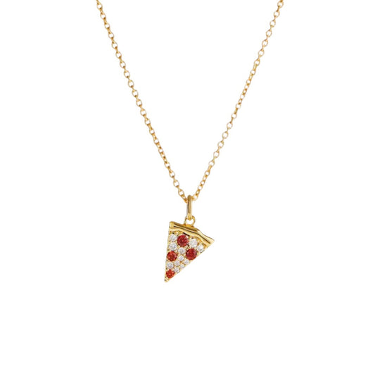 Pizza lovers necklace