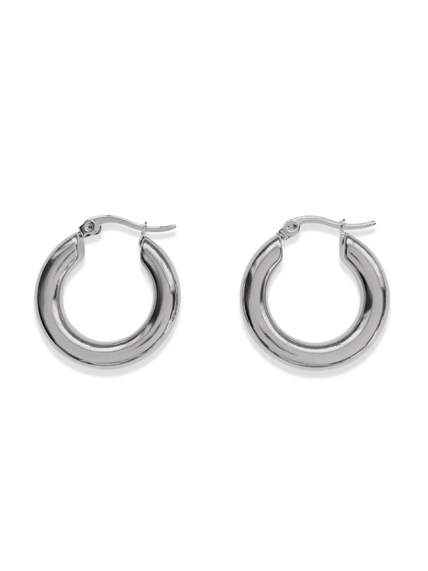 Silver classic hoops