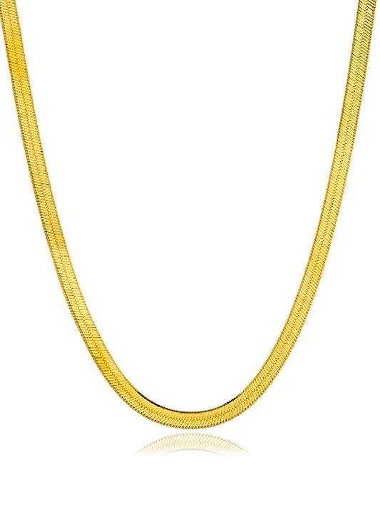 Gold snake necklace