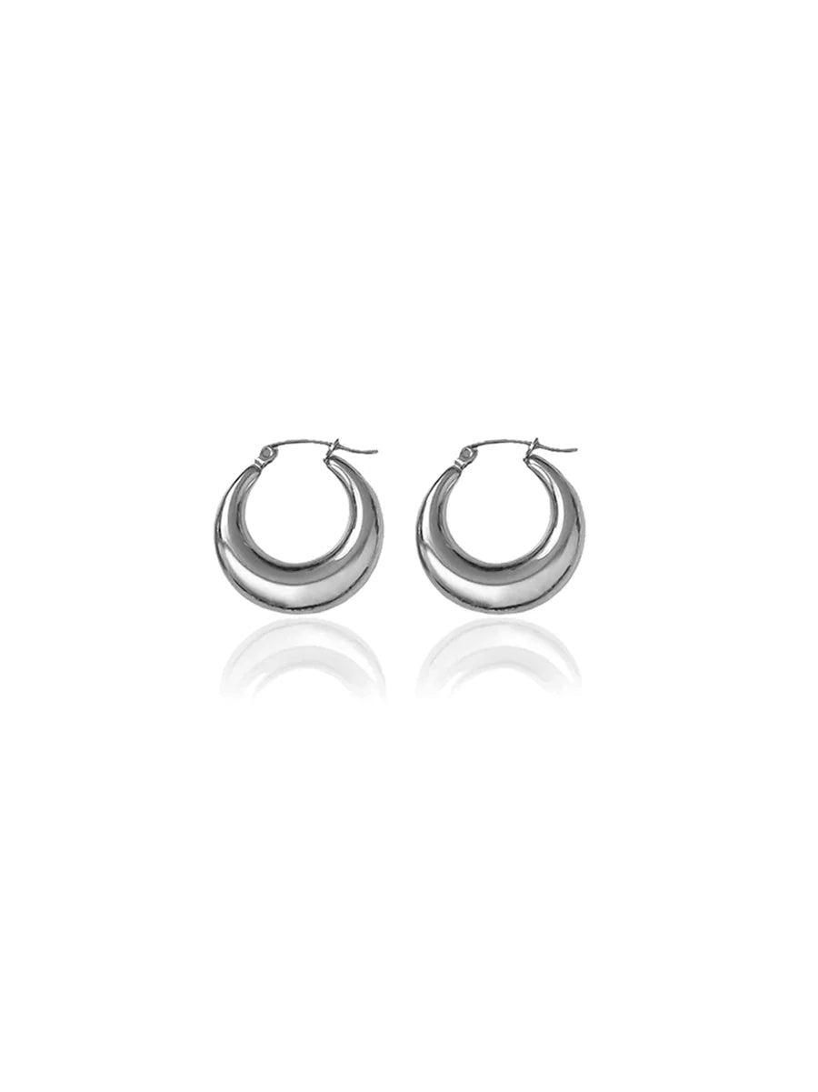 Silver Hallow Hoops