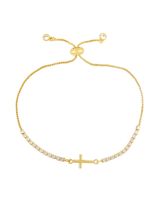 Mini cross bracelet