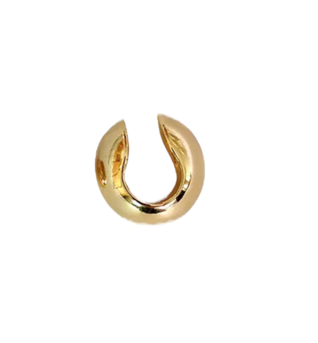 Chunky gold/silver earcuff