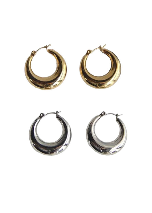 Silver Hallow Hoops