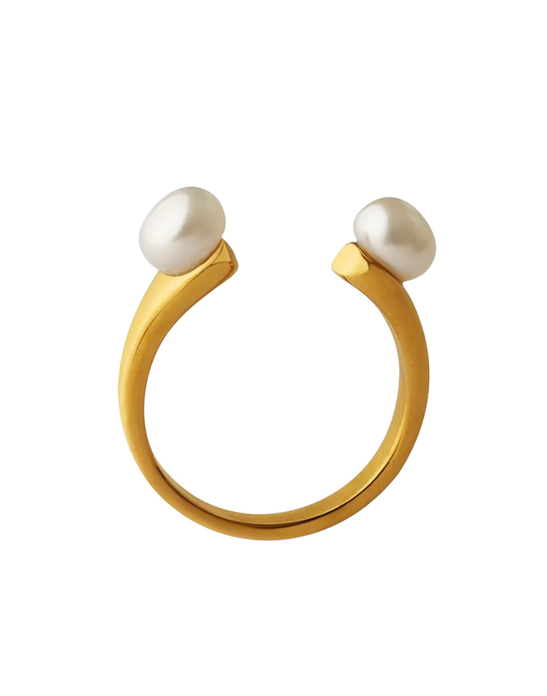 Open pearl ring